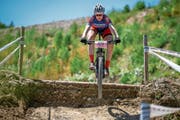 Ronja Blöchlinger im Glutofen der Gränicher Kiesgrube auf dem Weg zur Silbermedaille (Bild: PD)