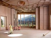 Nach dem Ja der Stimmberechtigten bekommt das Toggenburg nun ein Klanghaus. Am Schwendisee soll ein Holzbau mit einer speziellen Akustik entstehen. (Bild: Kanton St. Gallen)