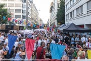 Blick auf das Strassenfest von Leuchter IT Solutions. (Bild: Roman Beer)
