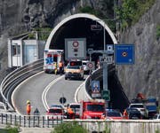 Der Unfall ereignete sich beim Südportal. (Bild: Geri Holdener / Bote der Urschweiz)