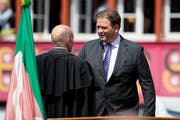 Er musste sich beruflich neu organisieren: Jakob Signer ist seit gut einem Monat als Innerrhoder Landesfähnrich im Amt. (Bild: Christian Merz/Keystone)