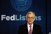 US-Notenbankchef Jerome Powell bei einer Konferenz am letzten Dienstag in Chicago. (Bild: Kiichiro Sato/AP)