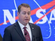 Die US-Raumfahrtbehörde Nasa will Touristen ab 2020 auf der Raumstation ISS beherbergen. Das sagte Finanzchef Jeff DeWit am Freitag vor den Medien in New York. (Bild: KEYSTONE/AP NASA/BILL INGALLS)