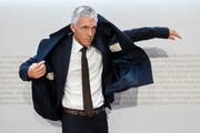 Bundesanwalt Michael Lauber nach seinem umstrittenen Auftritt vor der Presse. (Bild: KEY)