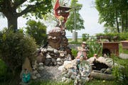 Einen Hingucker ist auch der kleine Garten neben dem Stand. (Bild: Boris Bürgisser, 24. Mai 2019).