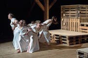 An der Hauptprobe des Jugendtheaters Willisau. (Bild: Pius Amrein, 4. Juni 2019)
