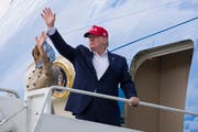 Donald Trump beim Abflug aus Irland. (Bild: Alex Brandon / AP, 7. Juni 2019)