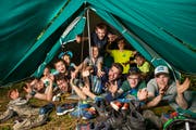 Die Jungwacht Steinhausen verbrachte vergangene Woche ihr Auffahrtslager im Frauenthal. (Bild: Patrick Hürlimann, Cham, 31. Mai 2019)