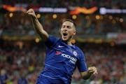 Eden Hazard trifft für Chelsea. (Bild: Luca Bruno / AP)