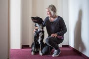 Ein eingespieltes Team: Nadine Graage und Leni. (Bild: Boris Bürgisser, Weggis, 16. Mai 2019)