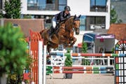 Siegerin im Grossen Preis von Zug: Elin Ott auf Nanu. (Bild: Katja Stuppia, Zug, 8. Juni 2019)
