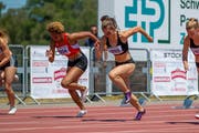 Inola Blatty (links) ist bereit für die U23-EM in Schweden.Bild: Hanspeter Roos (Nottwil, 29. Juni 2019)