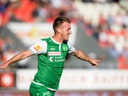 Marco Aratore, hier noch im Dress des FC St. Gallen, wechselt aus Russland zurück in die Schweiz zum FC Lugano (Bild: KEYSTONE/JEAN-CHRISTOPHE BOTT)