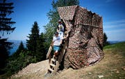 Die «Latrine mit Aussicht». (Bild: Stefan Kaiser, Walchwil, 10. Juli 2019)