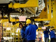 Die Erzeugerpreise in China stagnieren - die Verbraucherpreise stiegen. (Bild: KEYSTONE/AP CHINATOPIX)