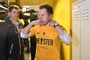 Christoph Spycher bei der YB-Meisterfeier. (Bild: Keystone)