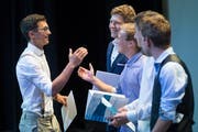 Die Polymechaniker feierten ihren Abschluss im Le Théâtre in Emmen. (Bild: Boris Bürgisser (Emmen, 4. Juli 2019))