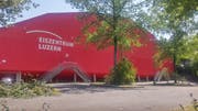 Der Platz vor dem Eiszentrum (Bild: Stefan Dähler, Luzern, 10. Juli 2019)