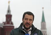 Matteo Salvini kommt unter Druck. Hat er Geld aus Russland angenommen? (Bild: Ivan Sekretarev/Keystone)