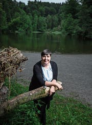 Carina Brüngger-Ebinger am Steinhauser Waldsee. (Bild: Stefan Kaiser, 11. Juli 2019)