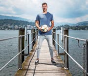 Vom Bankdrücker zum Stammgoalie: Marius Müller will «möglichst oft zu null spielen». Bild: Manuela Jans-Koch (Luzern, 11. Juli 2019)