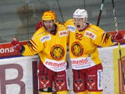 Die Ausländerfraktion der SCL Tigers, hier stellvertretend der Kanadier Chris DiDomenico und der Finne Harri Pesonen, erhalten Zuwachs (Bild: KEYSTONE/SALVATORE DI NOLFI)