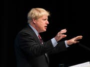 Musste sich in einem BBC-Interview vom Moderator belehren lassen: Boris Johnson, früherer britischer Aussenminister und jetziger Kandidat für das Amt des Premierministers. (Bild: KEYSTONE/EPA/VICKIE FLORES)