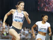 Lea Sprunger bleibt in Monaco hinter ihren Erwartungen zurück (Bild: KEYSTONE/VALENTIN FLAURAUD)