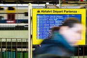 Wegen einer Störung am Bahnhof Aadorf fallen derzeit die Züge zwischen Zürich HB und St.Gallen aus. (Bild: KEY)