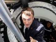 Will mit Frankreichs Militär in den Weltraum vordringen: Staatspräsident Emmanuel Macron. (Bild: KEYSTONE/AP AFP POOL/LUDOVIC MARIN)
