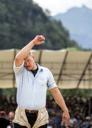 Verletzungssorgen bei Pirmin Reichmuth. (Bild: Alexandra Wey/Keystone (Flüelen, 7. Juli 2019))