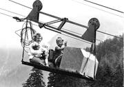 Vor 1979 führte eine abenteuerliche Privatbahn auf die Fürenalp. Bild: PD