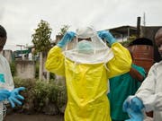 Ebola-Spezialisten im Einsatz in der kongolesischen Grossstadt Goma. (Bild: KEYSTONE/EPA IFRC/MARIA SANTTO / FINNISH RED CROSS / IFRC HANDOU)