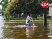 Sturm «Barry» sorgte an der US-Südküste für heftigen Regen, Überschwemmungen und Stromausfälle. (Bild: KEYSTONE/AP The Shreveport Times/HENRIETTA WILDSMITH)