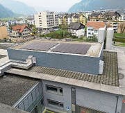 Die neue Photovoltaikanlage auf dem Dach des Kantonsspitals. (Bild: PD)
