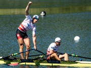 Barnabé Delarze and Roman Röösli (rechts) triumphieren auch zum Weltcup-Abschluss in Rotterdam (Bild: KEYSTONE/ALEXANDRA WEY)
