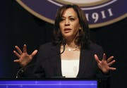 US-Senatorin Kamala Harris. (Bild: Vernon Ogrodnek/AP, Atlantic City, 13. Juli 2019)