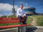 Er arbeitet und lebt auf 1794 Metern über Meer: Jorge Fonseca auf dem Hohen Kasten. (Bild: Hanspeter Schiess)