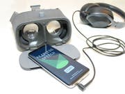 Lässt sich Vortragsangst durch Training in der virtuellen Realität überwinden? Das testen derzeit Forscher der Uni Basel. (Bild: Universität Basel, Abteilung Kognitive Neurowissenschaften)