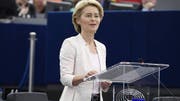 Das EU-Parlament hat am Dienstag in Strassburg Ursula von der Leyen zur neuen EU-Kommissionspräsidentin gewählt. (Bild: Keystone)