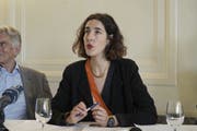 Lili Hinstin: Die neue künstlerische Leiterin des Locarno Film Festivals stellt das Programm der 72. Ausgabe vor. (Bild: Keystone)