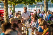 Auch am diesjährigen Festort, der Hornstrasse, kann wie in vorherigen Jahren mit Ausblick auf den Untersee gefeiert werden . (Bild: Reto Martin)
