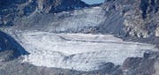 Der Pizolgletscher schmilzt - Aufnahme von 2006. (Bild: Schweizerisches Gletschermessnetz)