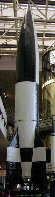 Deutsche Rakete A4/V2 im National Air & Space Museum in Washington. Quelle: Wikipedia