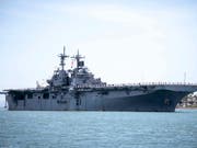 Die «USS Boxer» habe eine iranische Drohne abgeschossen, die dem Kriegsschiff nahe gekommen sei, erklärte US-Präsident Donald Trump am Donnerstag in Washington. (Bild: KEYSTONE/AP U.S. Navy/PETTY OFFICER 2ND CLASS JESSE MONFORD)
