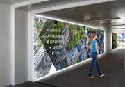 Die Bahnhofunterführung Cham wird heller - durch Foto-Glaswände. (Visualisierung: PD)