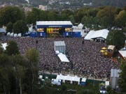 Das 36. Gurtenfestival zieht eine positive Bilanz: Bei schönem Wetter besuchten jeweils Tausende Menschen die Konzerte auf dem Berner Hausberg. (Bild: KEYSTONE/PETER KLAUNZER)