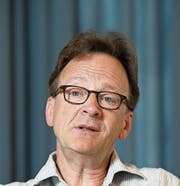 Bach-Dirigent Rudolf Lutz. Bild: Urs Bucher (St. Gallen, 7. 8. 2014)