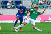 Torschütze Blessing Eleke. (Bild: Martin Meienberger/freshfocus, St. Gallen, 20. Juli 2019)