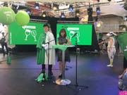 Regierungspräsidentin Heidi Hanselmann bei ihrer Rede an der «Fête des Vignerons». (Bild: Raphael Rohner)